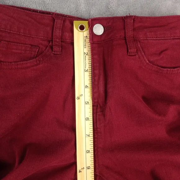 Judy Blue Womens Skinny Fit Red Jeans Size 3/26 - Picture 4 of 14